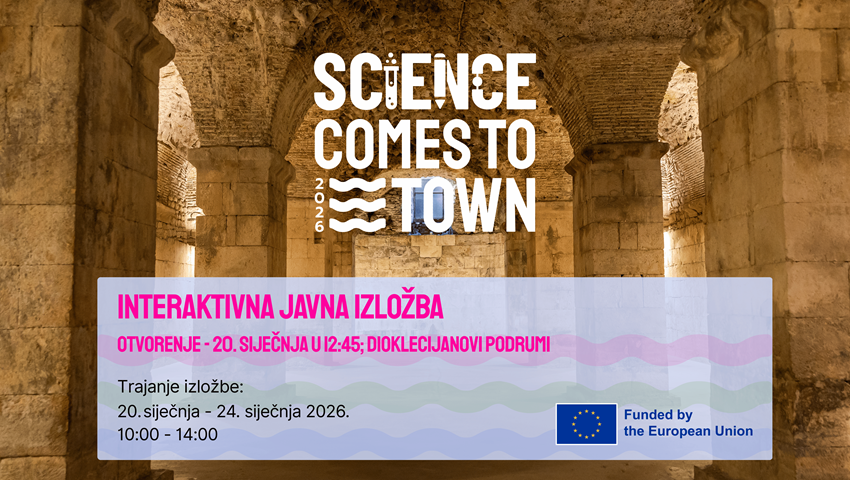 Znanost izlazi iz laboratorija i dolazi u grad: Science Comes to Town u Dioklecijanovim podrumima